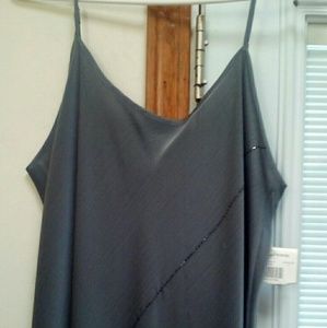 Long Gray Slip Dress